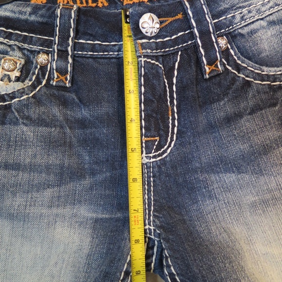 Rock Revival Julie Mid Rise Denim Shorts Sz 25 NWT - Picture 6 of 8